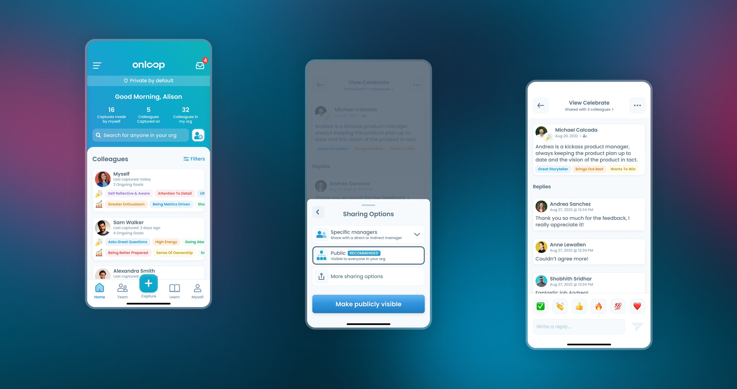 Drove transparent feedback across teams — cover